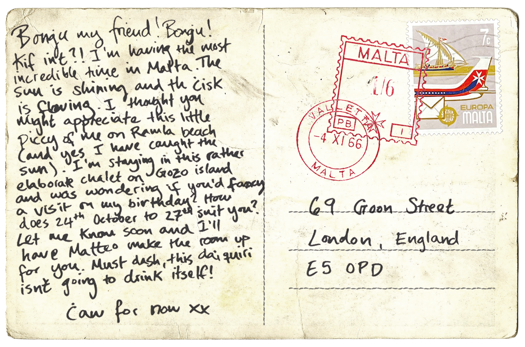 Postcard Back
